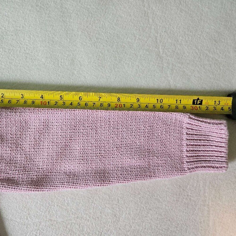 girl pink deer patten sweater - Picture 3 of 6